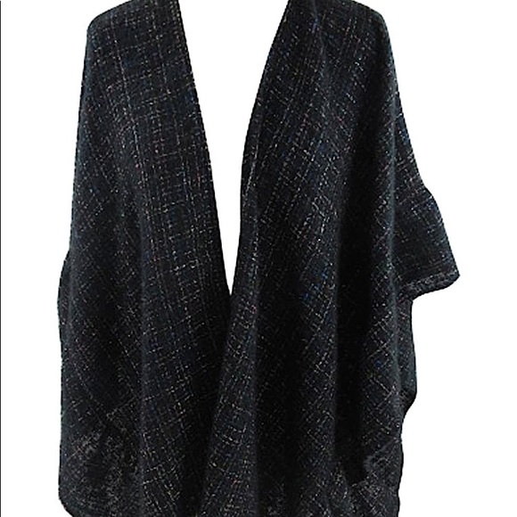 Marcus Adler Lurex Ruffle Ruana
